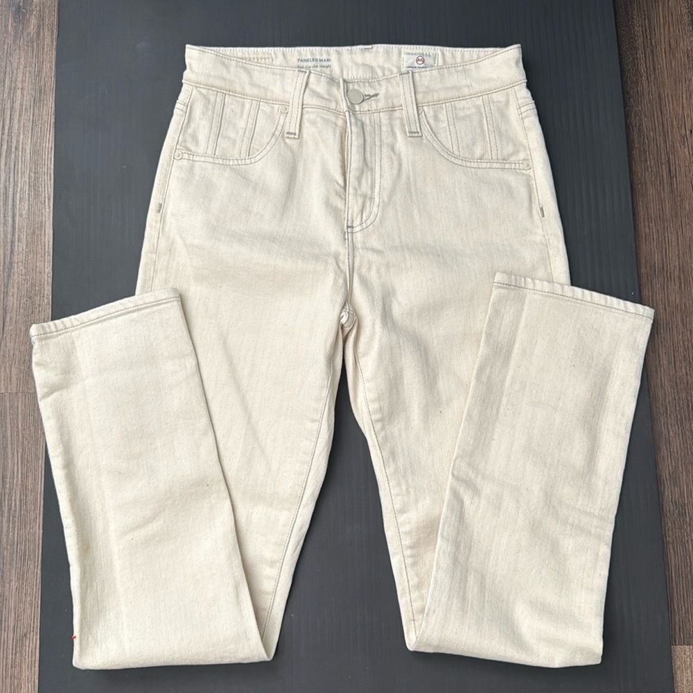 AG Adriano Goldschmied PANELED MARI Denim HIGH RISE SLIM STRAIGHT Jeans